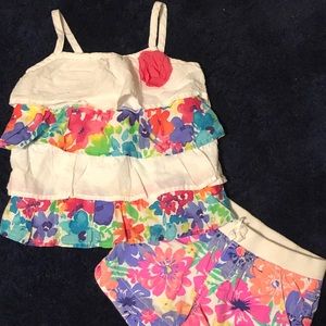 Floral Top by children’s Place, Bottom by Cherokee